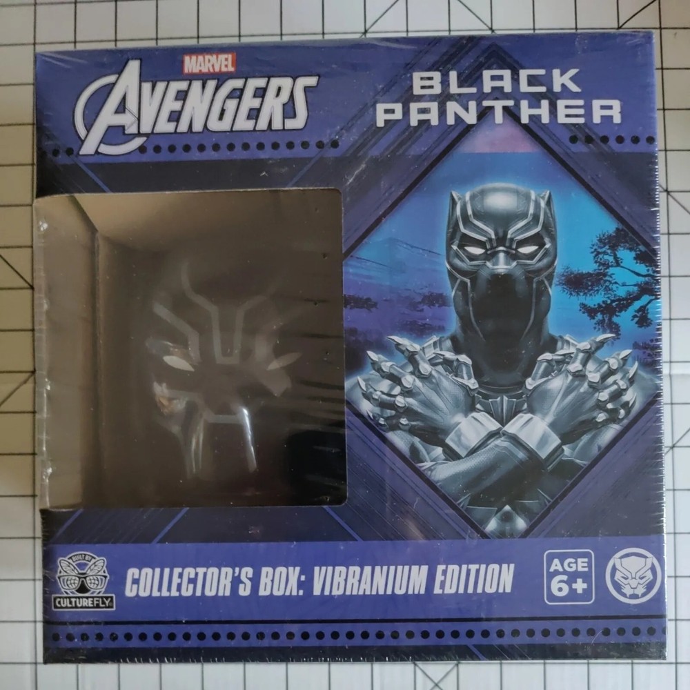 Marvel Avengers Black Panther Collectors Box: Vibranium Edition 5 Items Included
