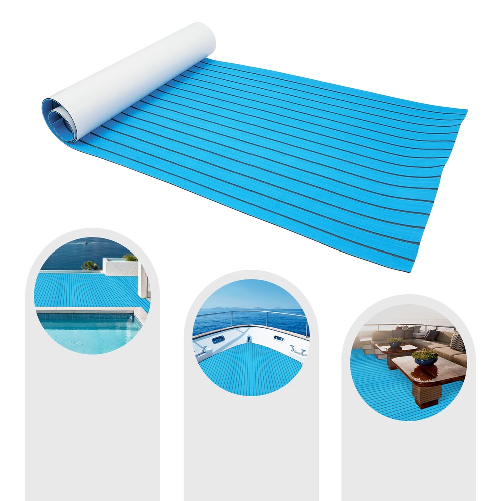 Non-Slip Self-Adhesive Boat Flooring Sheet Mat 94x35 Inches