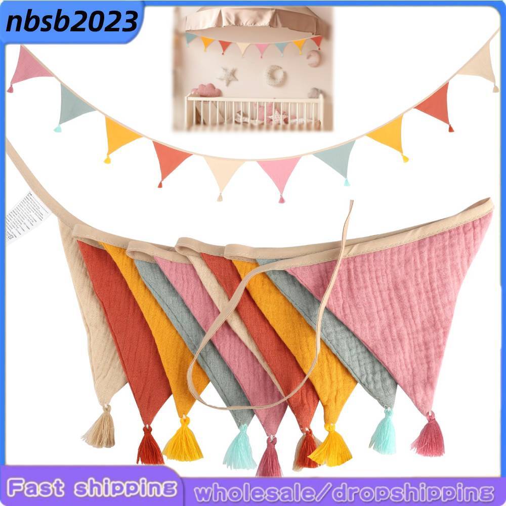 2.6m Garland Bunting Children's Room Garden Party Outdoor Decoration Flags