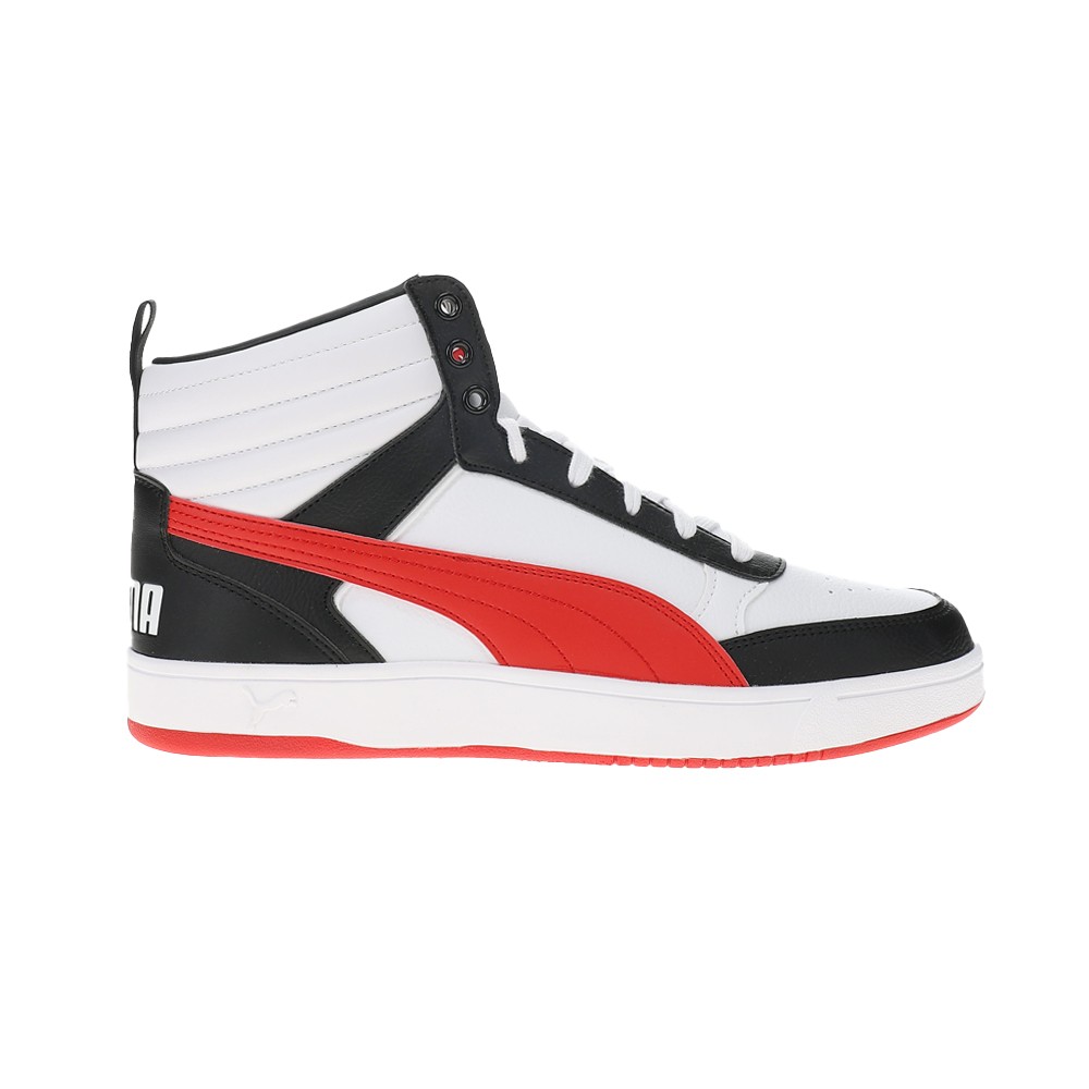 PUMA Dribble Mid Lace Up Mens White Casual Sneakers