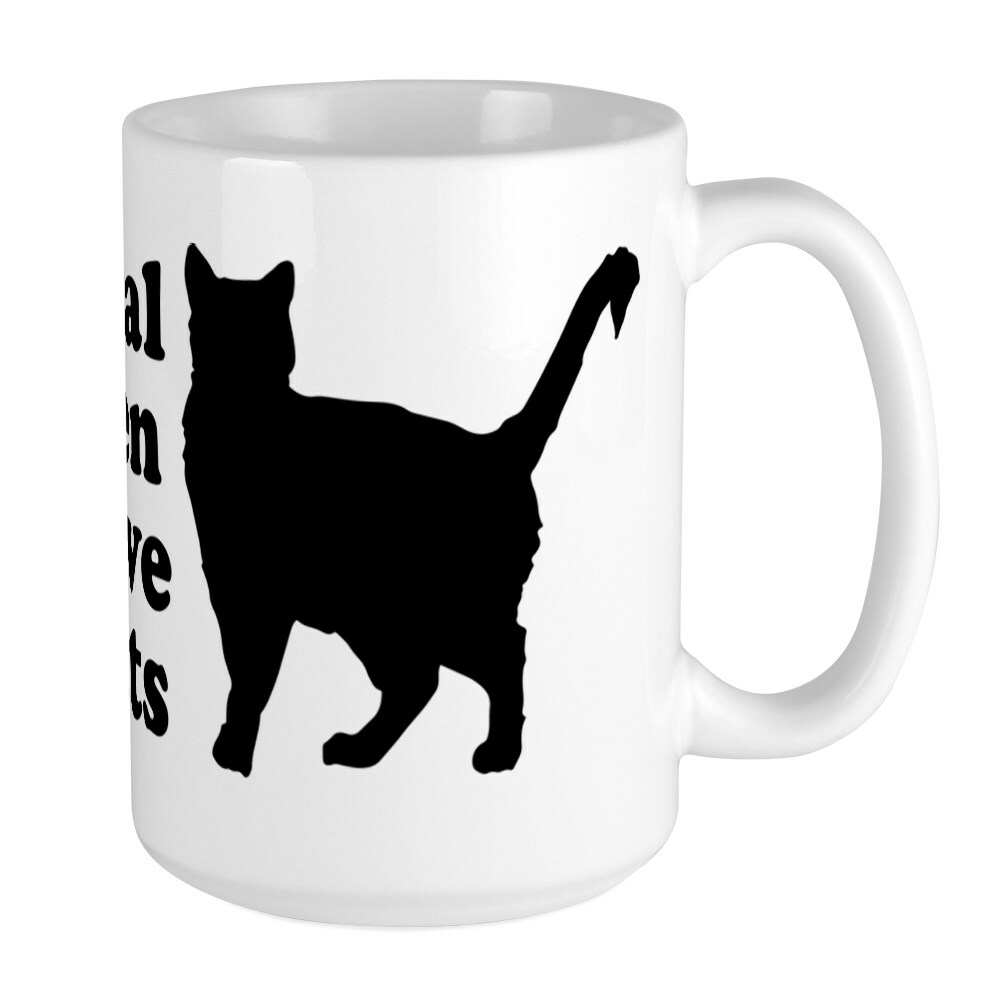 CafePress Real Men Love Cats Large Mug (261137796)