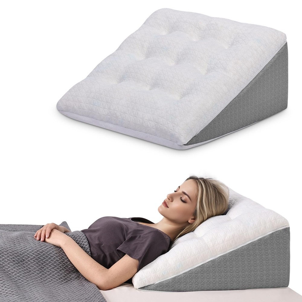 TANYOO Wedge Pillow for Sleep Apnea Acid Reflux Relief Bed Wedge Pillow Support