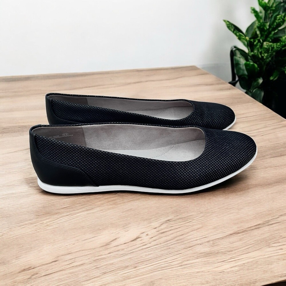 AEROSOLES Women’s Flats Black Fabric Slip On Comfort Shoes Size 11