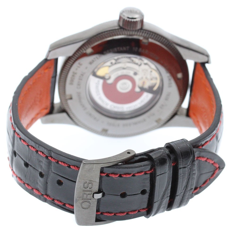 Oris 7629-42 Big Crown Date Automatic Men’s Watch Gray Dial Stainless Leather