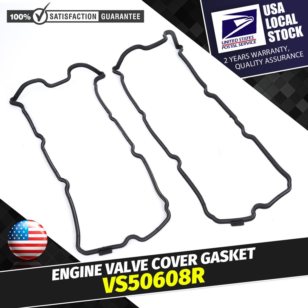 2× Engine Valve Cover Gasket Seal VS50608R VS50371 For Infiniti Nissan Suzuki V6