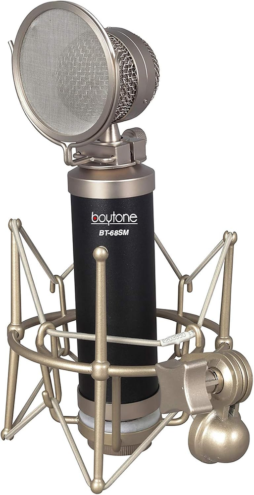 BT-68SM Professional Studio Recording Podcast Condenser, Metal Shock Mount, Anti