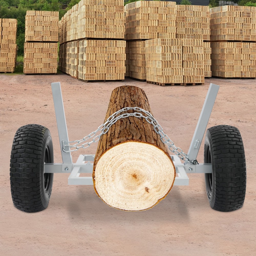 Heavy Duty Log Dolly Trolley, 1600lbs Capacity for Transporting Large Logs