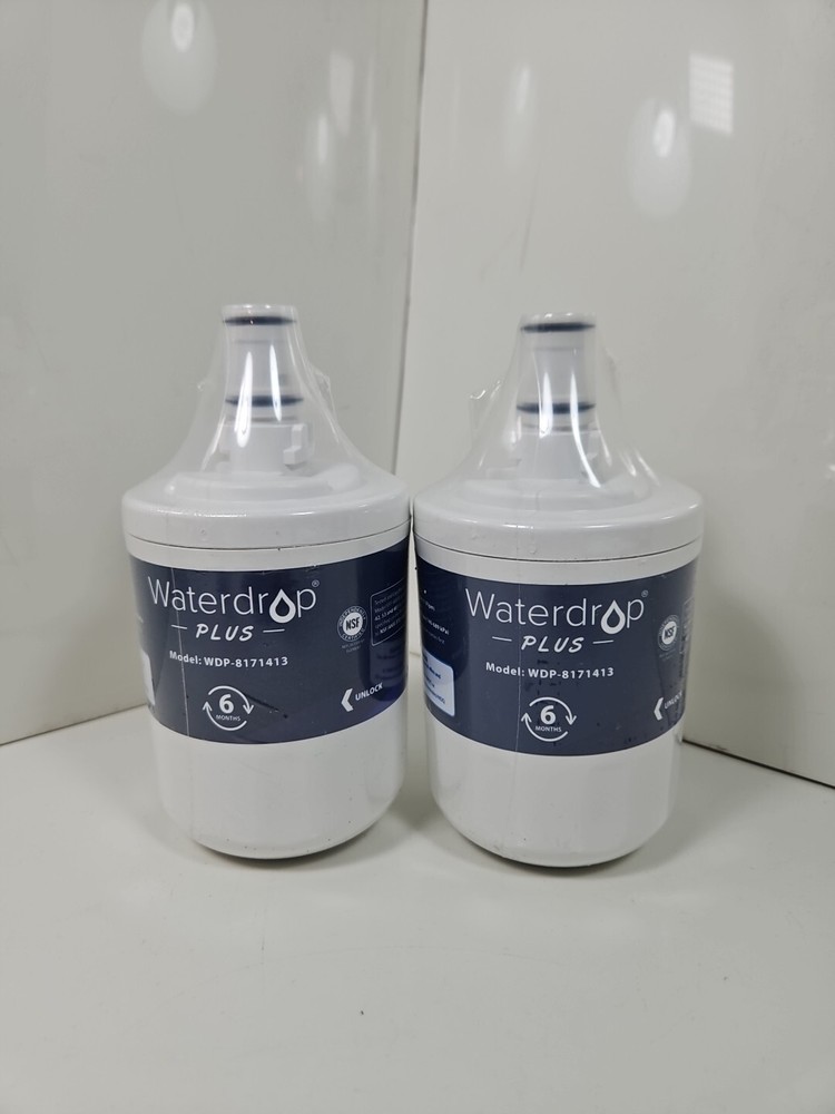 Certified Waterdrop Plus 8171413 Refrigerator Filter for Whirlpool 2-Pack