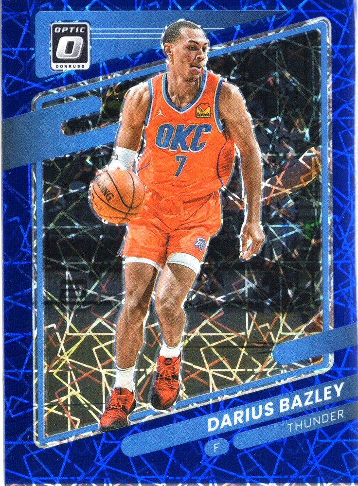 2021-22 Donruss Optic Blue Velocity #27 DARIUS BAZLEY OKC THUNDER