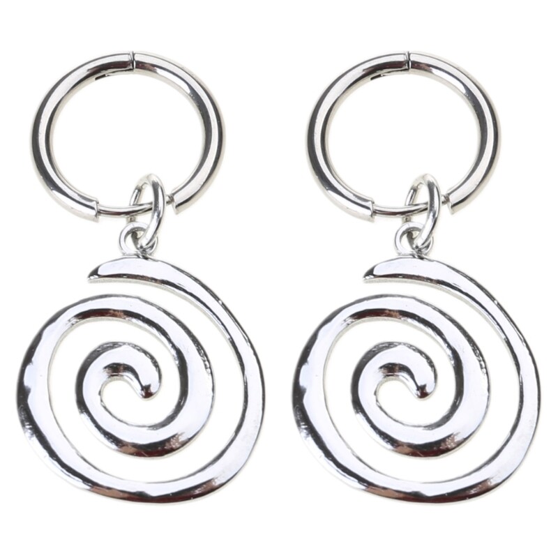 Distressed Geometric Retro Ear Studs for Trendy Fashion Lovers