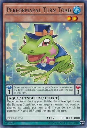 Performapal Turn Toad DUEA-EN010 Rare Unlimited Moderately Played