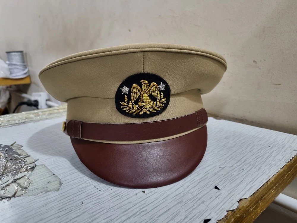 Mexican Army Officer Dress Visor Cap – Military Uniform Hat Replica – All Sizes