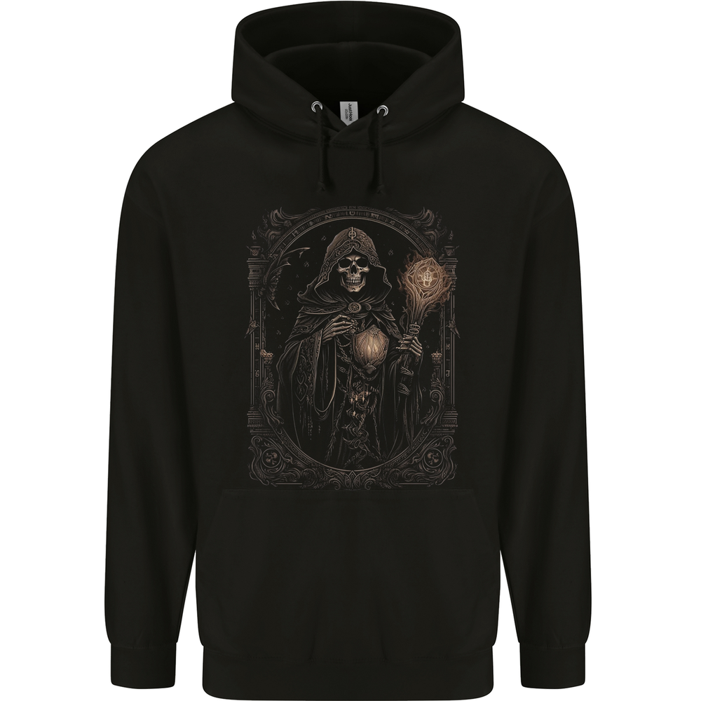 Gothic Grim Reaper Skull Heavy Metal Cotton Hoodie for Men