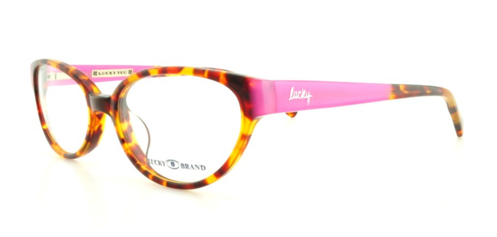 LUCKY BRAND SUNRISE UF HAVANA PINK  WOMENS AUTHENTIC EYEGLASSES RX 52-17-140 MM