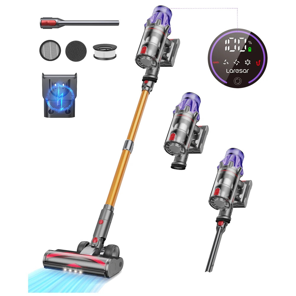 50KPA Suction Power Cordless Vacuum Cleaner Handheld Smart Home Appliance New US