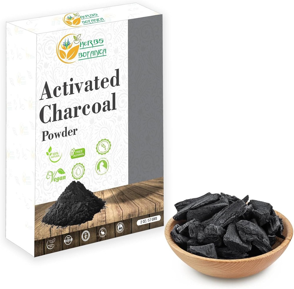 100% Food Grade Bamboo Activated Charcoal Powder for Baking, Soap, Detox