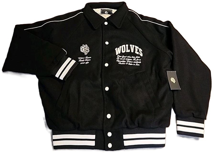 Darc Sport Wolves Adult Limited Edition Numbered Wool Rudy Letterman Jacket NEW!