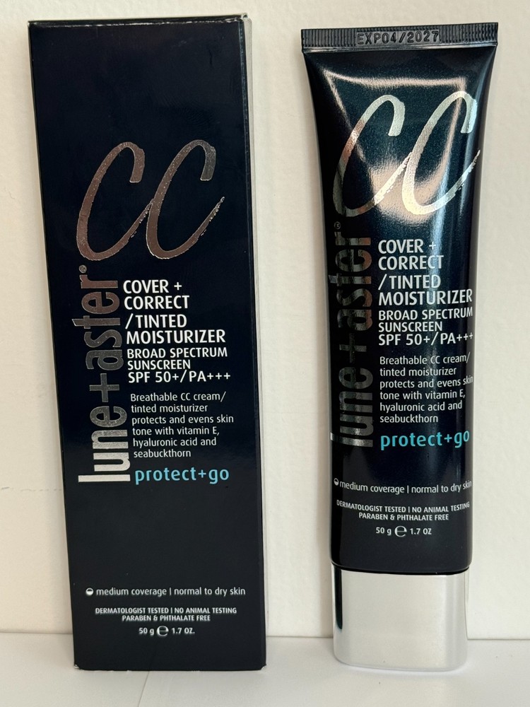Lune + Aster CC Cover & Correct Tinted Moisturizer SPF 50 Golden Light 1.7 oz