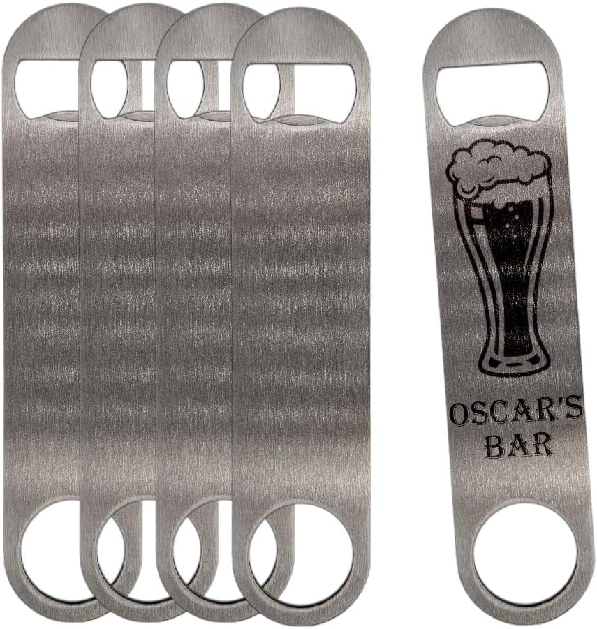2-Sided Sublimation Ready Stainless Steel Beer Bottle Opener with PU Coating