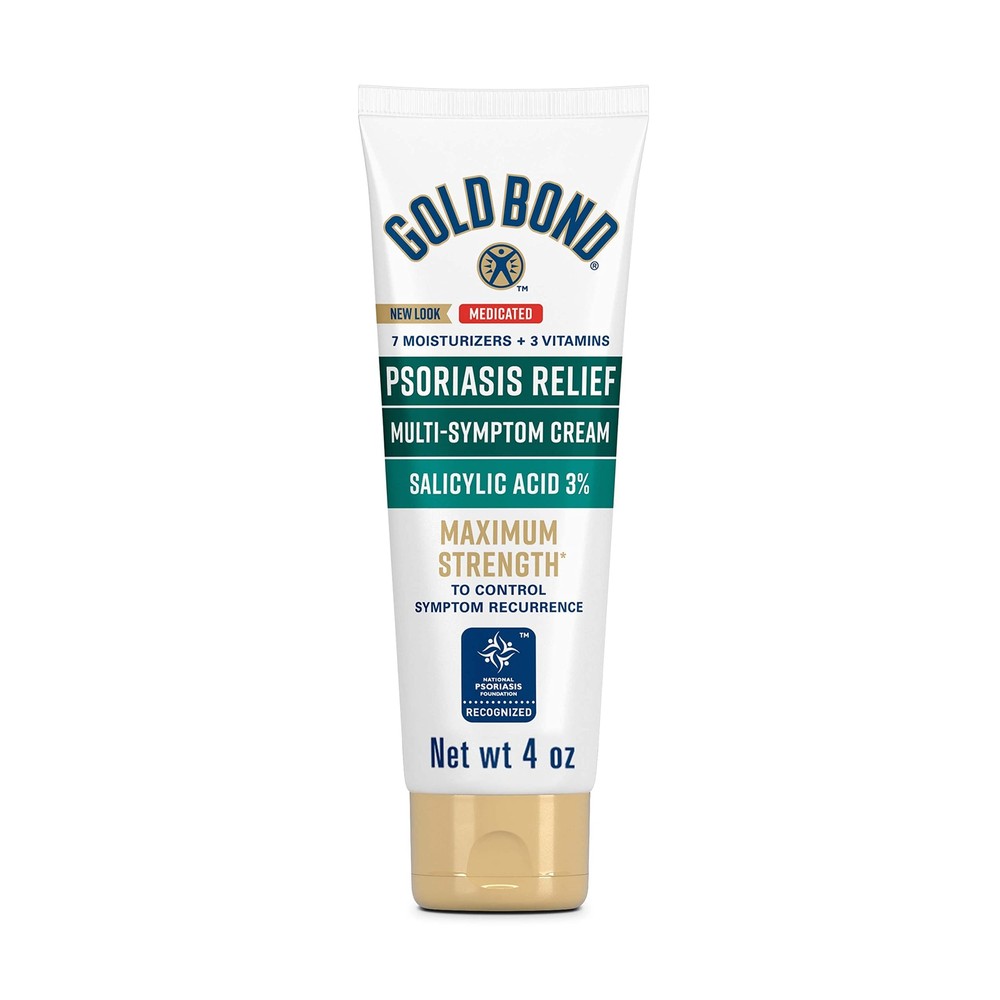 Multi-Symptom Psoriasis Relief Cream 4 oz. for Itchy Irritated & Scaling Skin