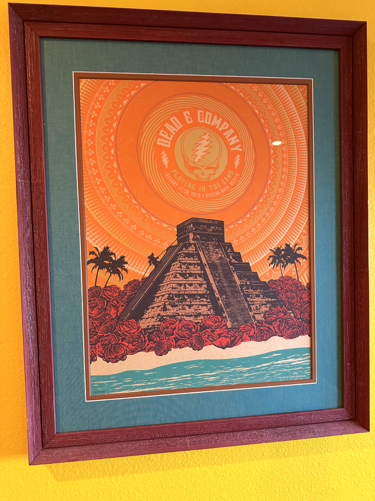Framed Dead & Co Playing in the Sand 2019 Riviera Maya Mexico Poster