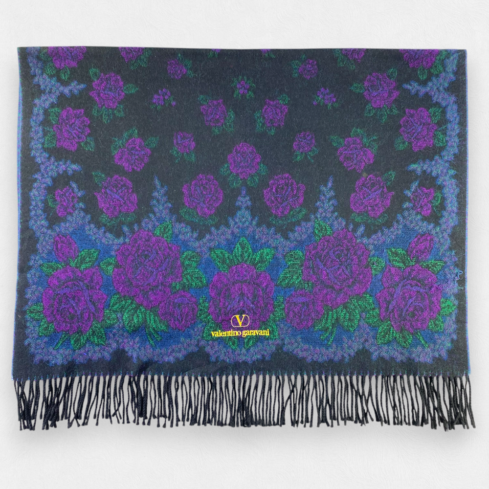 Valentino Garavani Scarf Muffler Winter Neck Scarf Wool Scarves