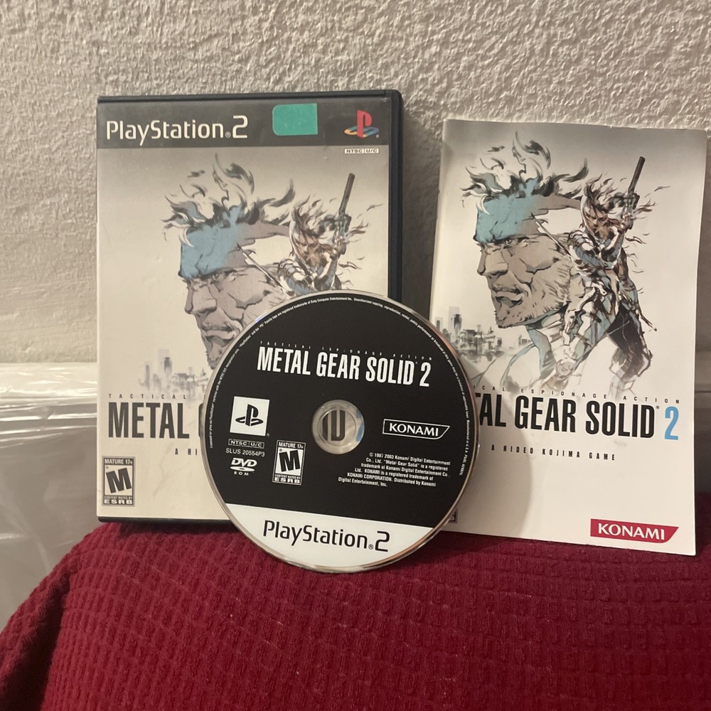 Metal Gear Solid PS2 Tactical Espionage Action CIB Tested Working Clean Disc