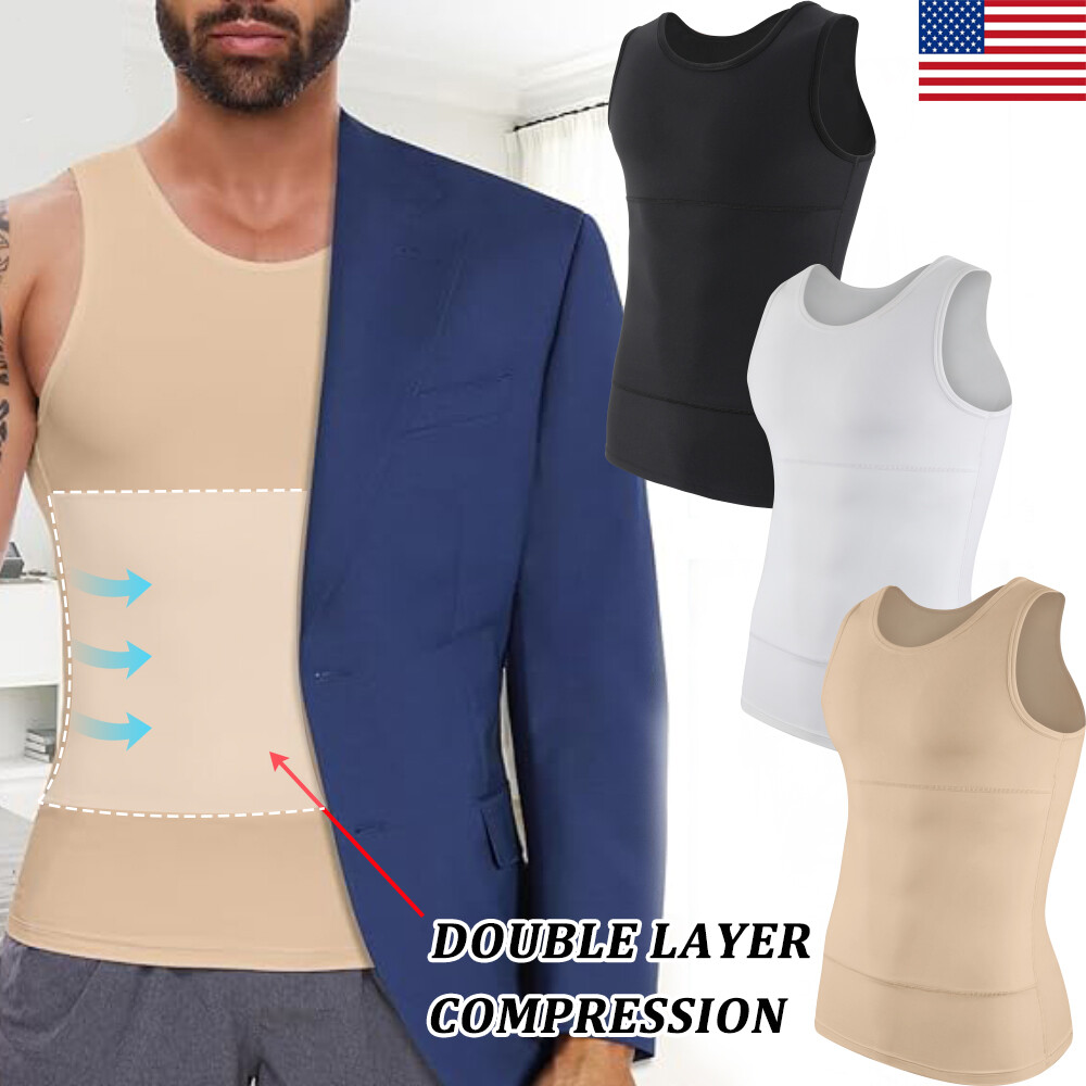 Men's Slimming Compression Tank Top for Tummy Control & Body Shaping