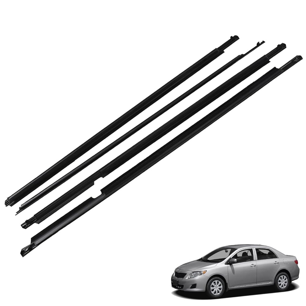 Black Window Weatherstrip Sealing Strip Moulding Trim Replacement Seal Belt