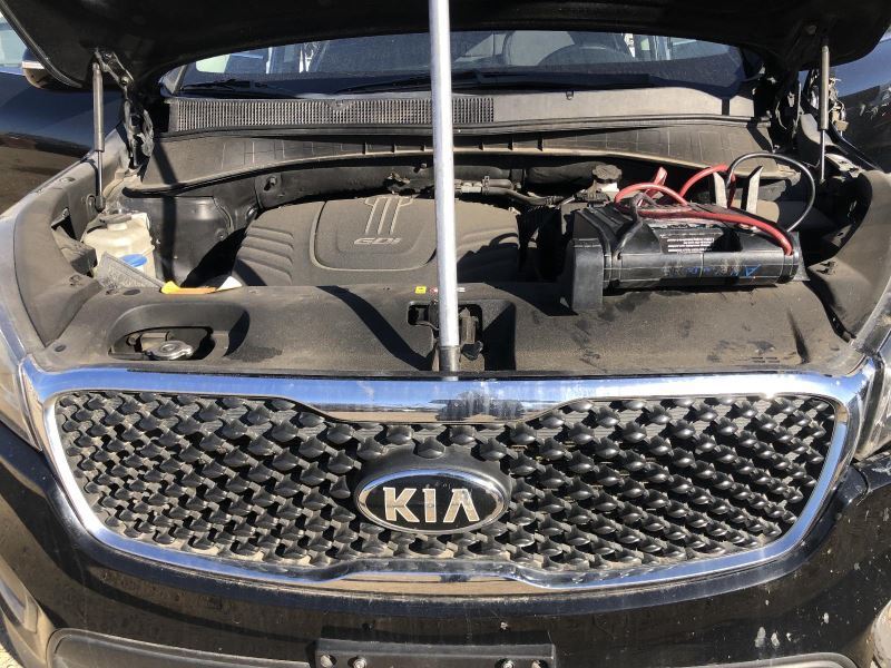 2016 2017 KIA SORENTO LX Upper Grille w/o Surround View Camera Black      839862