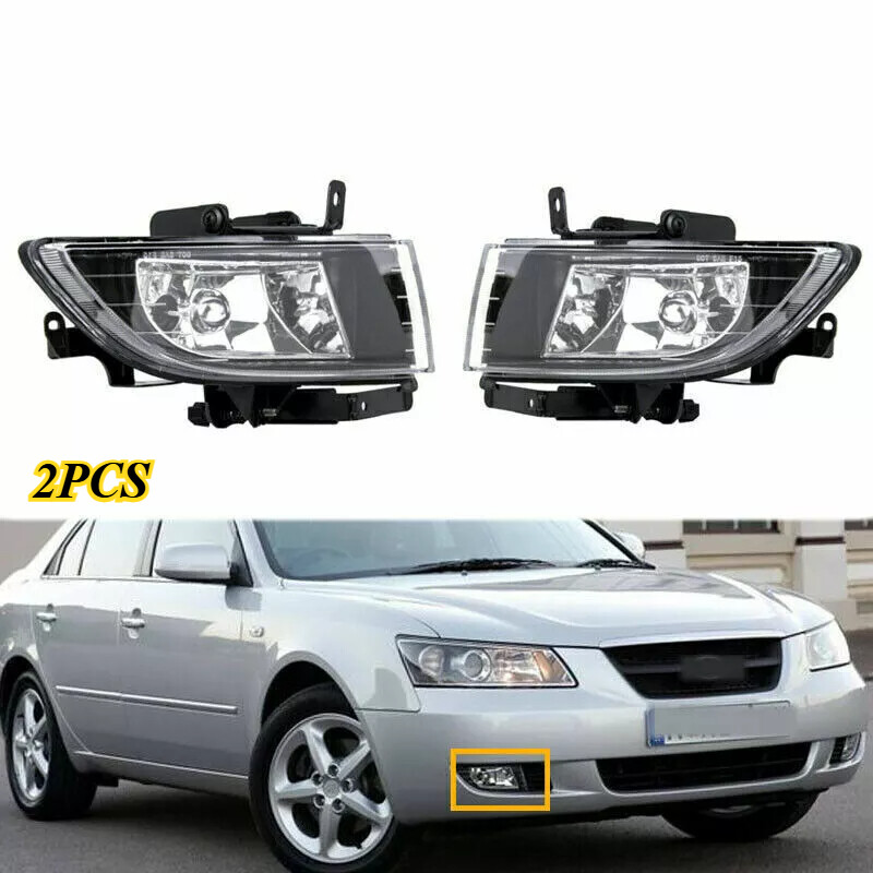Hyundai Sonata 2006-2010 Front Bumper Fog Lights Pair Left Right