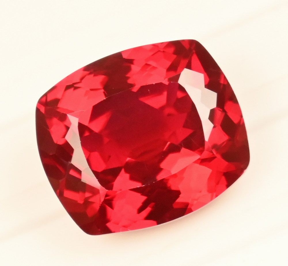 25.20 Ct Natural Mozambique Blood Red Ruby Cushion Certified Stunning Gemstone