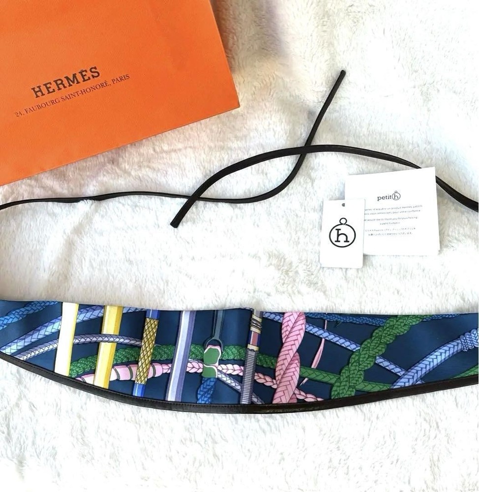 HERMES Petite Ash 2way Hairband Belt Dual Function Accessory