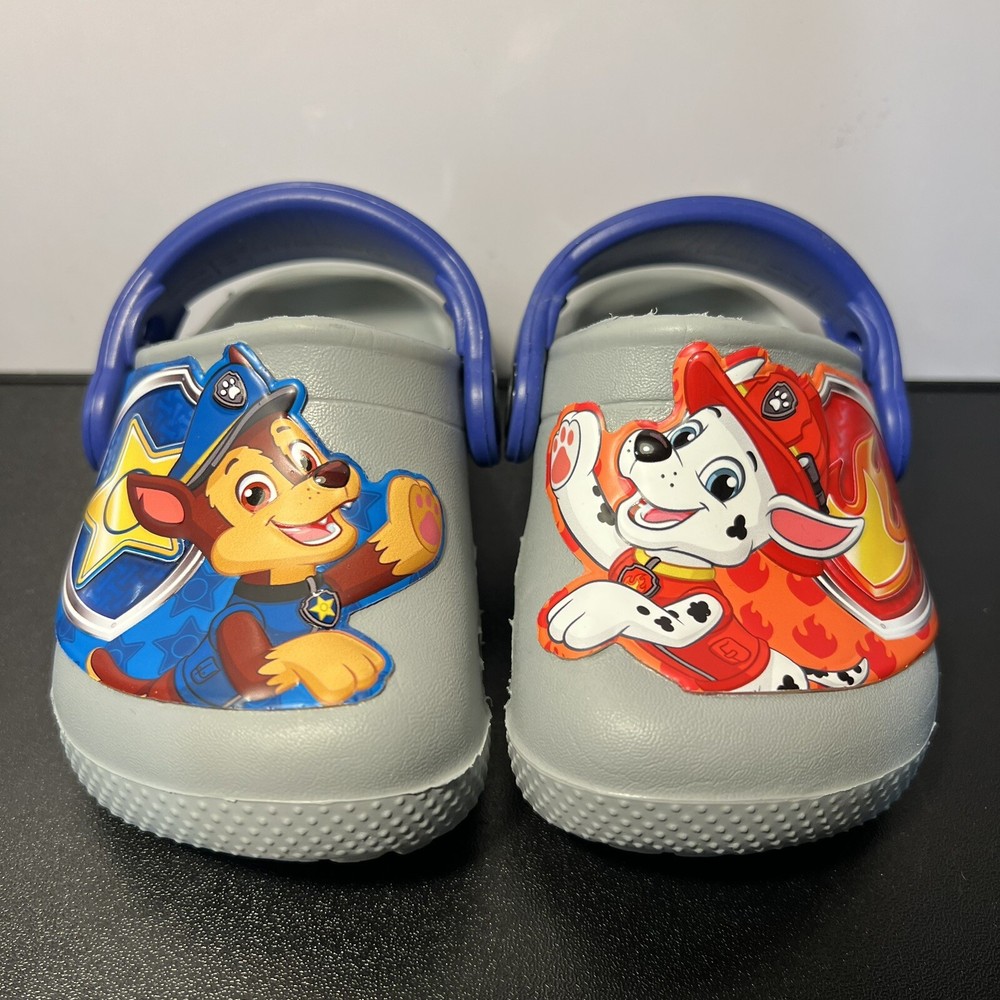 Crocs Child FunLab Paw Patrol Patch Clog Light Grey/Blue US TODDLER C4 EUR 19-20