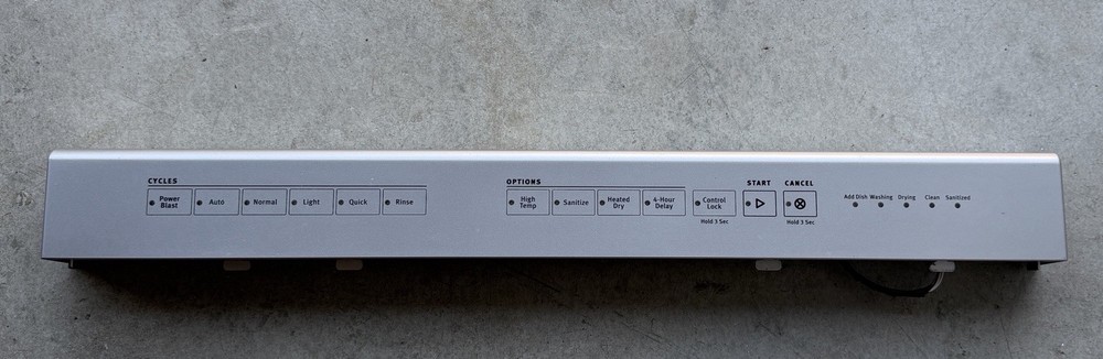 Whirlpool W11395600 Control Panel