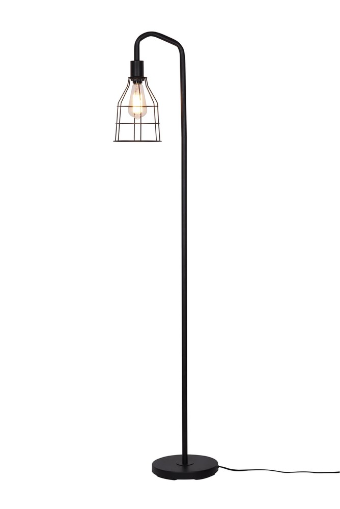 24289-000 Modern Floor Lamp with Caged Shade for Office, Living Room, Dorm or...