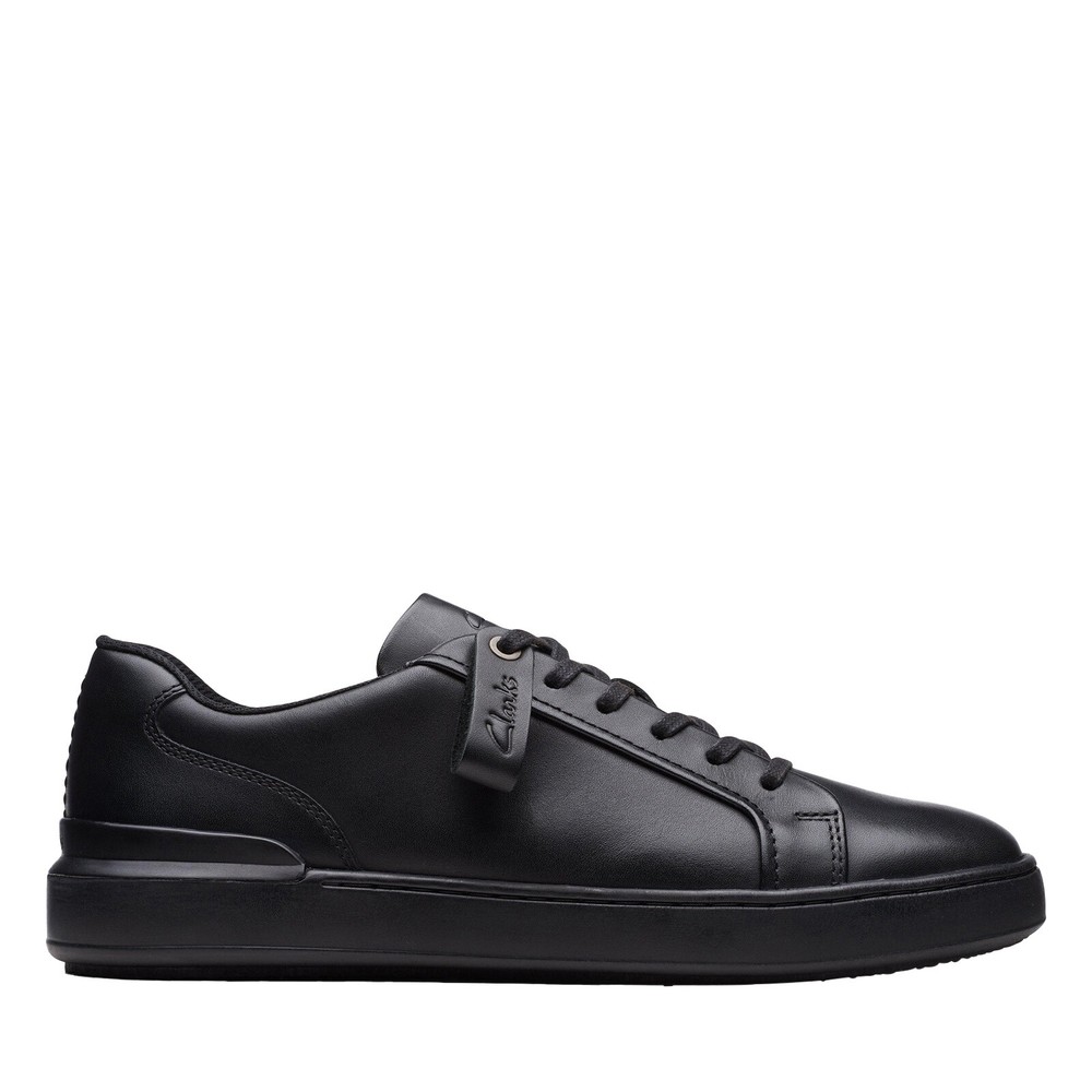 Clarks CourtLite Move 26172395 Mens Black Wide Lifestyle Sneakers Shoes