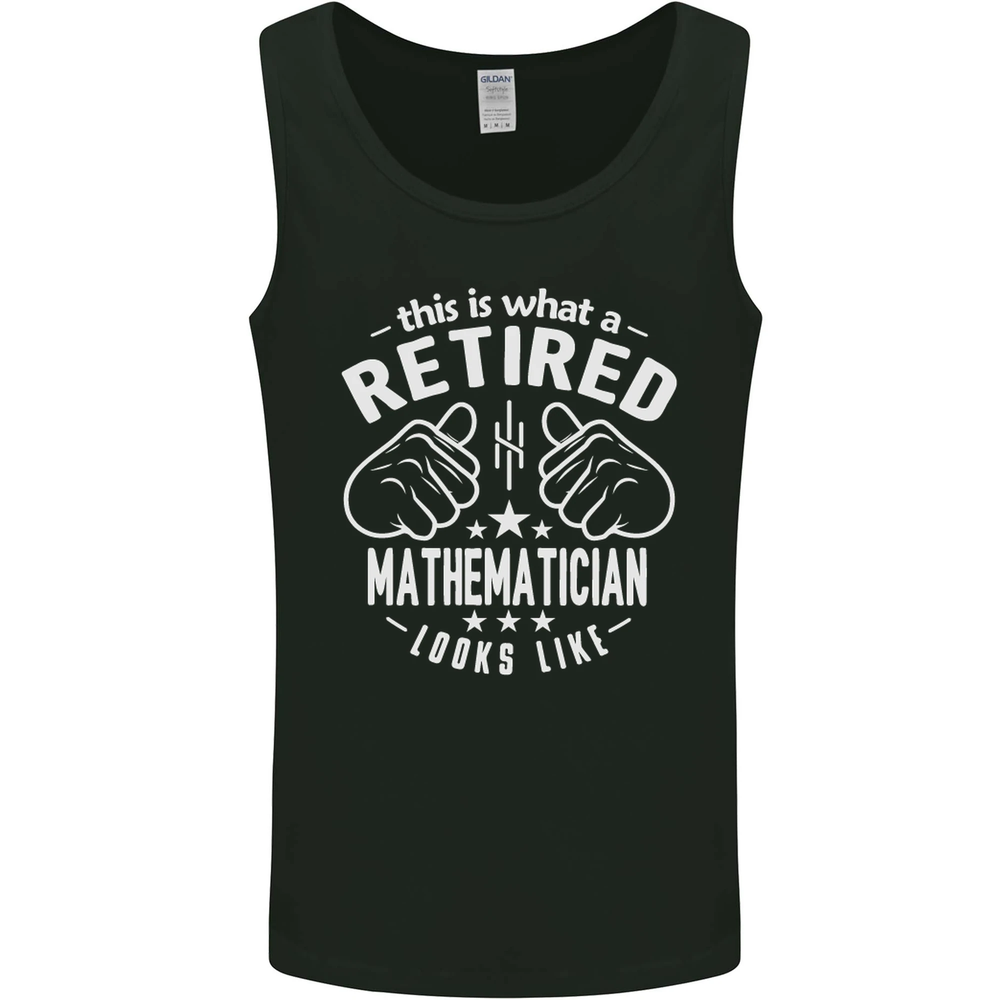 A Retired Mathematician Looks Like Mens Vest Tank Top