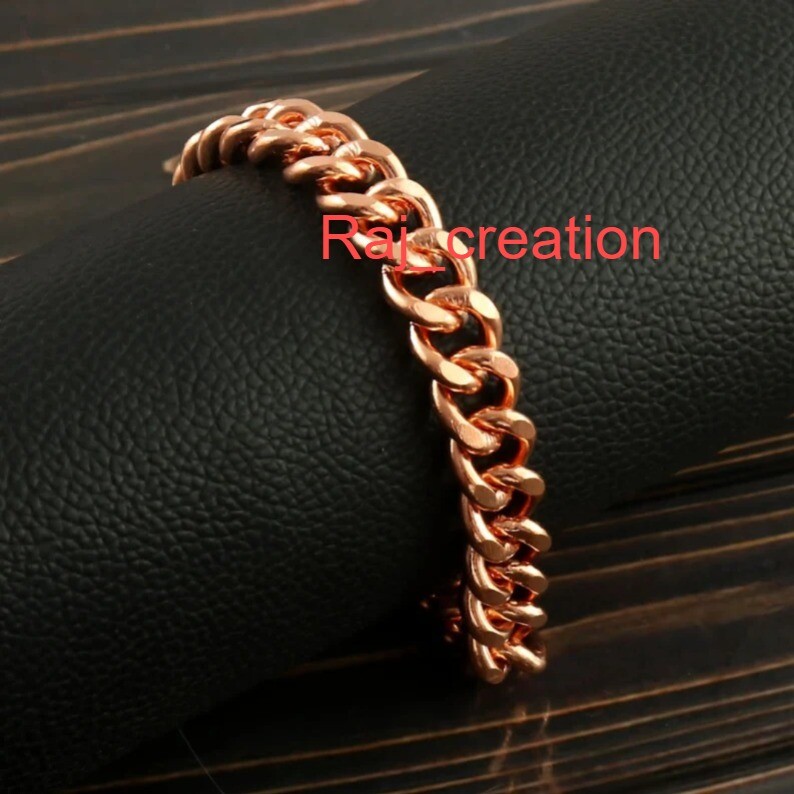 PURE SOLID COPPER BRACELET HANDMADE UNISEX Copper heavy chain copper Anklet