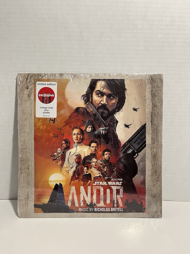 Andor Music From Star Wars Target Exclusive Orange Vinyl LP + Poster New Sealed