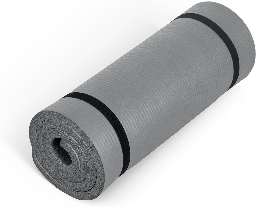 1-Inch Thick Non-Slip Yoga Mat with Carry Strap | 6 Colors  