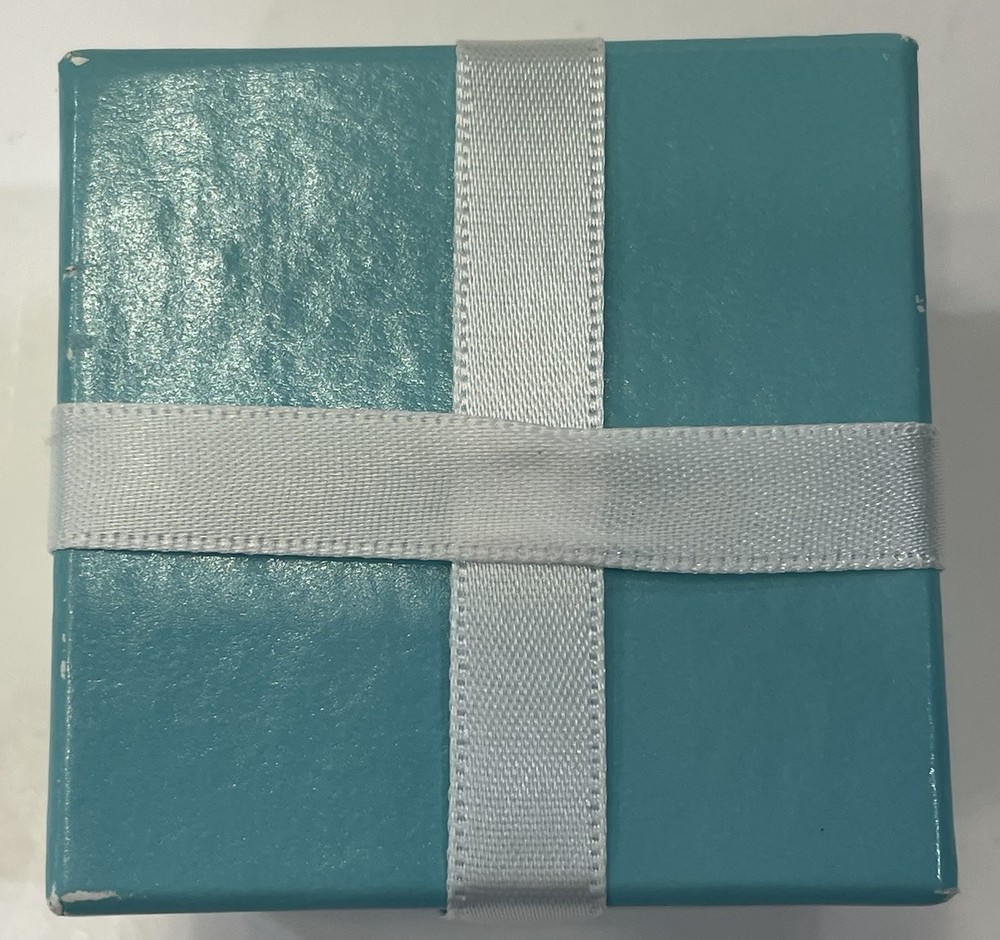 Tiffany & Co Blue Gift Box 2.25x2.25x1.5in Empty Jewelry Packaging