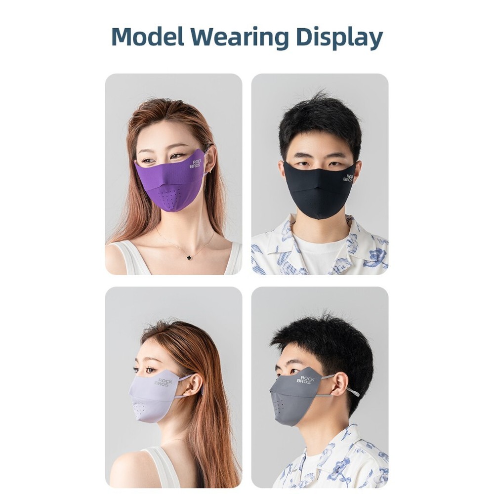 Rockbros Adjustable Ice Silk Cycling Mask for UV Protection and Breathability