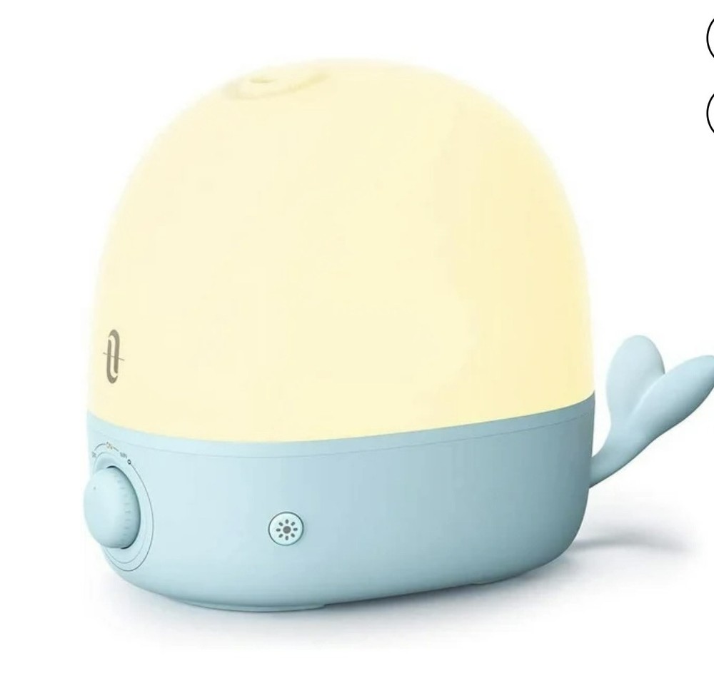 TaoTronics 2.5L Ultrasonic Cool Mist Humidifier for 10-25m² Rooms in Whale White