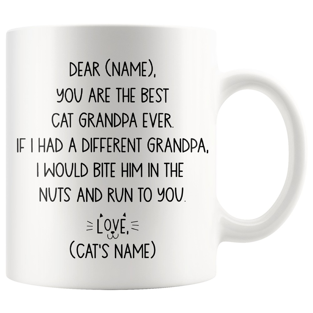Cat Grandpa Coffee Mug You Are The Best Cat Grandpa Ever Cat Grandfather Gift