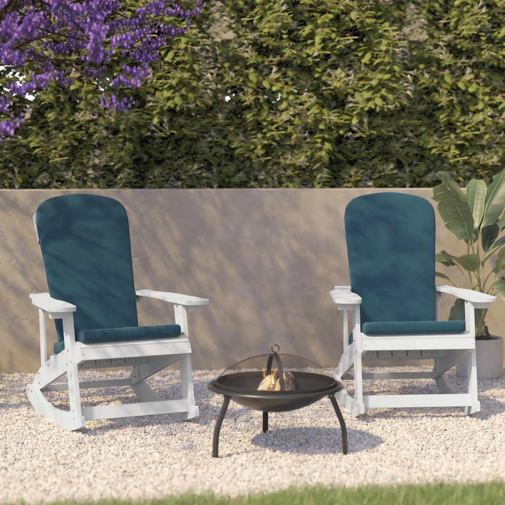 Roseto 30W White Euxenus Two-Piece Poly Resin FFOF27267