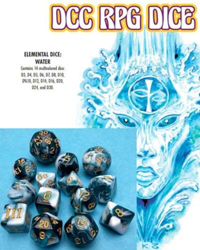 DCC RPG Dice Set Elemental Dice: Water by Harley Stroh: New