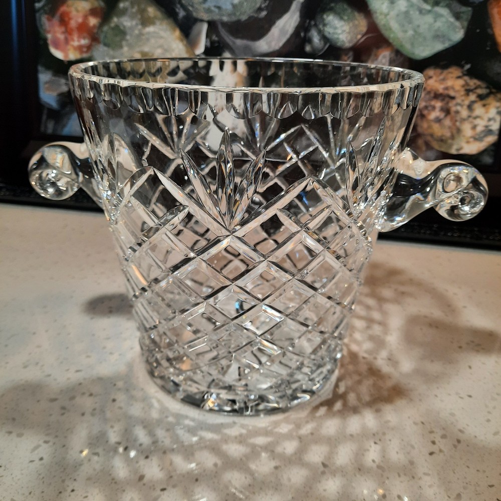 Elegant Polish Crystal Champagne and Wine Chiller Bucket  