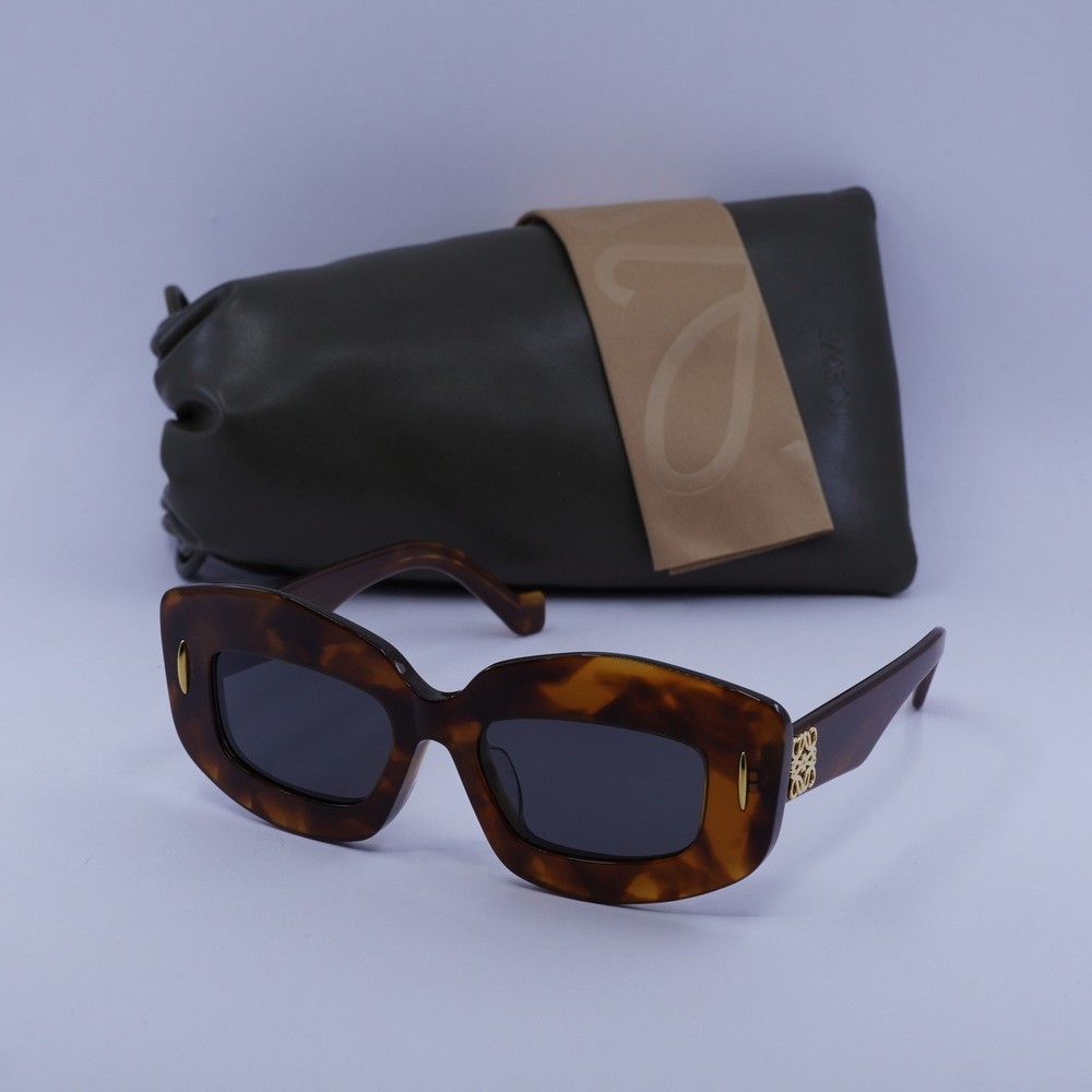 Loewe LW40114F 53A Blonde Havana/Smoke 50-18-140 Sunglasses New Authentic