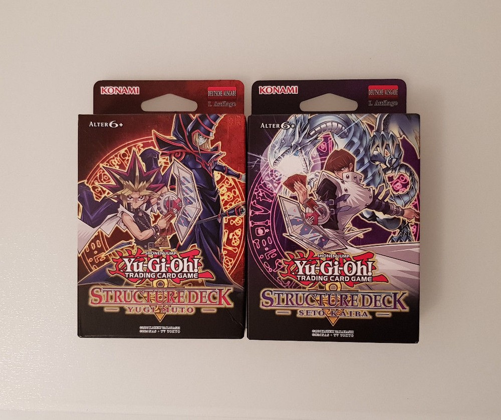 Yu-Gi-Oh Structure Deck Seto Kaiba & Yugi Muto German Version Original Sealed